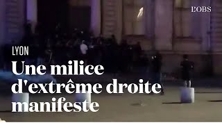 Violences urbaines  une milice dextrême droite manifeste après la mort de Nahel [upl. by Hagai]