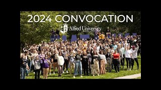 Alfred University  2024 Convocation and Welcome [upl. by Aelrac]