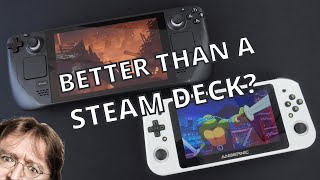 Better than a Steam Deck Anbernic Win 600 review  Steam OS and Windows gaming handheld [upl. by Elletnahc358]