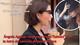 Ángela Aguilar responde a sus quothaters” con la letra de canción de Jenni Rivera [upl. by Auburn]