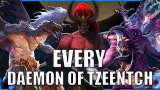 Every Single Daemon of Tzeentch EXPLAINED By An Australian  Warhammer Lore [upl. by Noval]