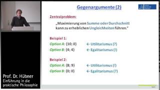 Praktische Philosophie 11b Teleologie  Probleme des Utilitarismus Bentham [upl. by Thar]