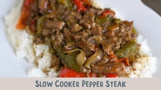 Slow Cooker Pepper Steak [upl. by Leiuqeze133]