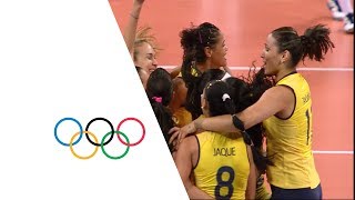 Brazil vs Russian Fed  Womens Volleyball Quarterfinal  London 2012 [upl. by Fina]