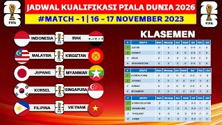 Jadwal Kualifikasi Piala Dunia 2026 Pekan ke 1  Timnas Indonesia vs Irak  Live RCTI [upl. by Euqirat692]