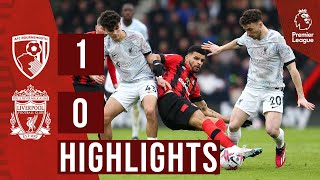 HIGHLIGHTS Bournemouth 10 Liverpool  Billing goal the difference [upl. by Weisberg]