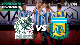 HIGHLIGHTS  México 24 Argentina  Amistoso Sub 23  TUDN [upl. by Ahseyt628]