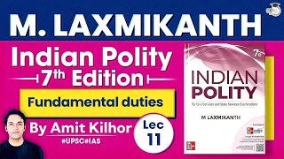 Complete Indian Polity  M Laxmikanth  Lec 11 Fundamental Duties  StudyIQ Polity Book [upl. by Nancee]