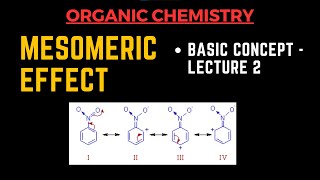 Mesomeric Effect  Basic Concept Lecture 2  Organic Chemistry By Muneeb [upl. by Nitsrik]