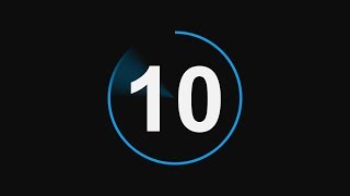 Countdown Timer 10 seconds with Sound Effect 4K Free Download [upl. by Misak337]