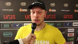 Kärpät  HIFK 1442018 POSTGAME Lasse Kukkonen [upl. by Yarised]