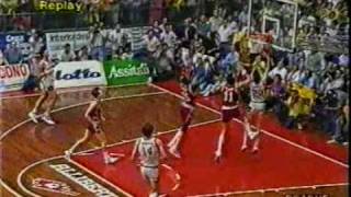 Finale scudetto 89 Enichem Livorno  Philips Milano [upl. by Agna]