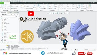 Helical Gear Creo Parametric  Sweep  Boundary Blend [upl. by Niawtna480]