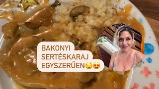 ÍZLETES BAKONYI SERTÉSKARAJ AHOGY MI SZERETJÜK 🤤❤️😍 [upl. by Anaujal573]