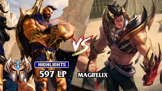 EUW 1220  CHALLENGER RANK 1 PANTHEON Spearshot vs CHALLENGER SETT Magifelix [upl. by Tychonn]