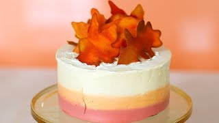 Fall Leaves Ombre Cake Sweet Talk with Lindsay Strand [upl. by Buskus]