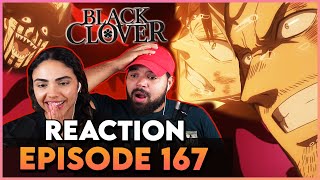 ASTA and YAMI vs DANTE 😈  Black Clover Episode 167 Reaction [upl. by Thomasa]