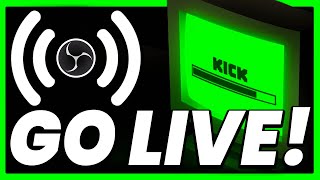 How To Start Streaming on Kick Using OBS Studio 2024 [upl. by Eilsew241]