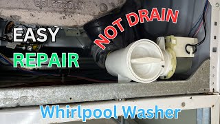 Unclog Drain Pump Whirlpool Duet Washing Machine Repair [upl. by Eiramnna]