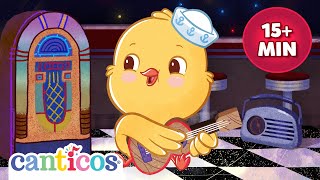 Best of Rickie Chickie Canticos bilingual Preschool Spanish Songs Pio Pio [upl. by Joappa]