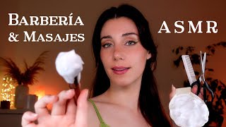 ASMR BARBERÍA amp SPA 💤 Corto tu Cabello y Barba 🪒 Masaje Capilar y Facial🧼 Roleplay en Español [upl. by Amolap]