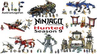 All Lego Ninjago Season 9 Hunted Sets Summer 2018  Lego Speed Build Review [upl. by Inod]