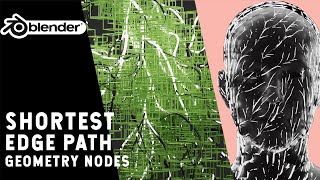 How to use the Shortest Path node  Geometry Nodes [upl. by Eeslehc]