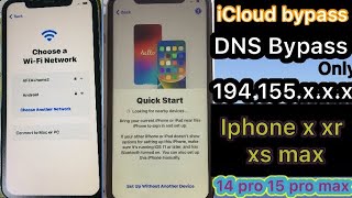 IPHONE X XR XS XSMAX 14 14 PRO 14 Pro Max 15 15 Pro max 16 16 Pro max 17 pro max icloud DNS BYPASS [upl. by Aserret]