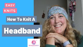 Knit A Headband For Beginners Step By Step [upl. by Ahola169]