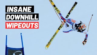 The Top 5 Worst Downhill Alpine Skiing Crashes [upl. by Nale823]