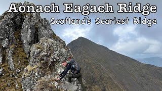 attempting one of Scotland’s hardest scramblesAonach Eagach Ridge grade 23 [upl. by Vitoria617]