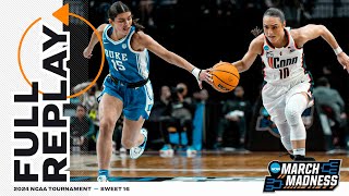 UConn vs Duke  2024 NCAA womens Sweet 16  FULL REPLAY [upl. by Elamor]