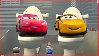 Lightning McQueen x Cruz Ramirez  Skibidi Toilet Meme Song [upl. by Yttik237]