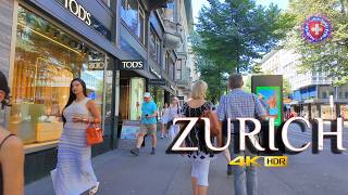 ZURICH SWITZERLAND ✨ Walking tour around BAHNHOFSTRASSE amp Lindenhof  City Center currently Stroll [upl. by Angelina]