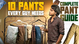 10 Must Have PANTS In Every MENS WARDROBE  In Tamil  Saran Lifestyle [upl. by Tilda787]