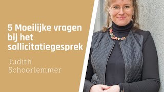 5 Moeilijke vragen bij het sollicitatiegesprek sollicitatiegesprek solliciteren [upl. by Gualterio]