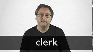 How to pronounce CLERK in British English [upl. by Ylremik]