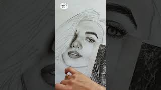 how to draw realistic girls faces without the Loomis method 🤠 [upl. by Oyek]