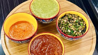 4 Recetas de salsas Mexicanas [upl. by Aihtyc]