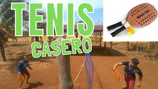 Campo Aron  El tenis de playa casero  Beach tennis  made from scratch [upl. by Llyrrad273]