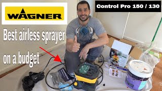 Wagner paint sprayer  review and testing control pro 150  130 [upl. by Nonahs154]