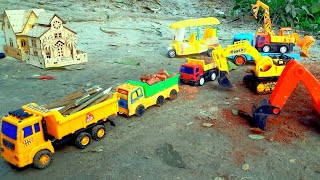 Excavator bus tractor Crane Truck Dumper truck kids lover Gadi Video  Sep16 2024250 PM [upl. by Hoseia701]