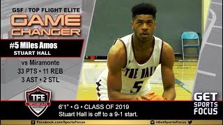 CO 2019 Miles Amos  G Stuart Hall  GSFTop Flight Elite Basketball GameChanger [upl. by Irroc]