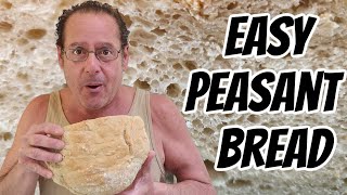 Easy Homemade Peasant Bread Recipe  StepbyStep Tutorial [upl. by Norty]