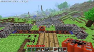 Minecraft Cannon w Adjustable Aim [upl. by Nylassej]