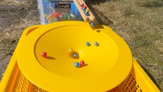 Marble Run ASMR Race ☆ HABA Slope amp Dump Truck Excavator Ambulance Forklift Garbage Truck Tractors2 [upl. by Banquer217]