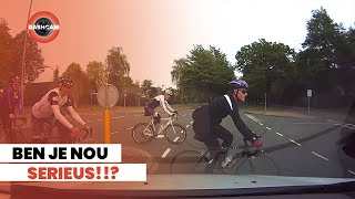 WIELRENNERS zijn GEVAAR op de weg  Compilatie 54  Dashcam NL [upl. by Garek719]