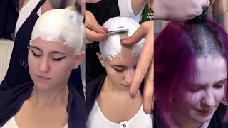 Creamy Beautiful Crying and Girl Head Shave 2024  The Most Beautiful Girl Forced Shave [upl. by Ashlin]