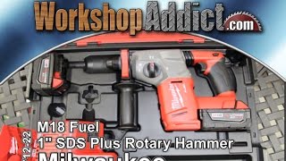 Milwaukee M18 Fuel 1quot SDS Plus Rotary Hammer 271222 [upl. by Etteyafal]