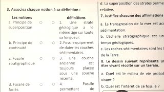 SVT 1AC Les fossiles et la fossilisation Exercices supplémentaires [upl. by Asenab]